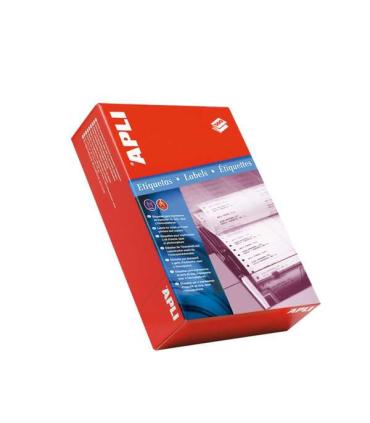 Apli Pack de 6000 Etiquetas en Continuo 101.6 x 48.7mm - Para Impresoras Matriciales - Permanentes