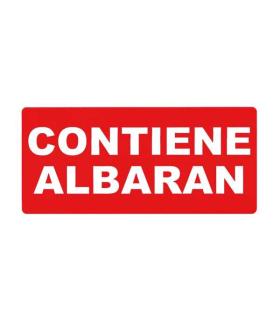 Apli Rollo de 200 Etiquetas Permanentes - Contiene Albaran - Color Rojo