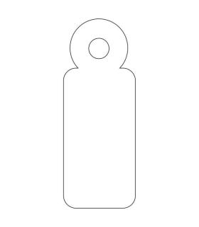 Apli Etiquetas Colgantes Blancas 11 x 29mm 1.000 U