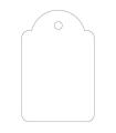 Apli Etiquetas Colgantes Blancas 28 x 43mm 500 U.