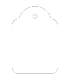 Apli Etiquetas Colgantes Blancas 36 x 53mm 500 U