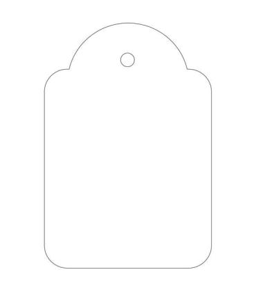 Apli Etiquetas Colgantes Blancas 36 x 53mm 500 U