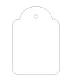 Apli Etiquetas Colgantes Blancas 36 x 53mm 500 U.
