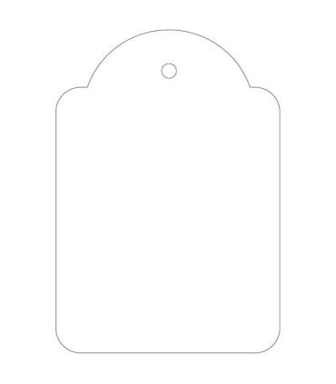 Apli Etiquetas Colgantes Blancas 45 x 65mm 400 U