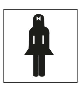 Apli Etiqueta Señalizacion Lavabo Señoras 1 U