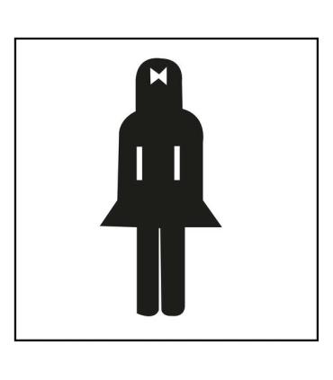 Apli Etiqueta Señalizacion Lavabo Señoras 1 U