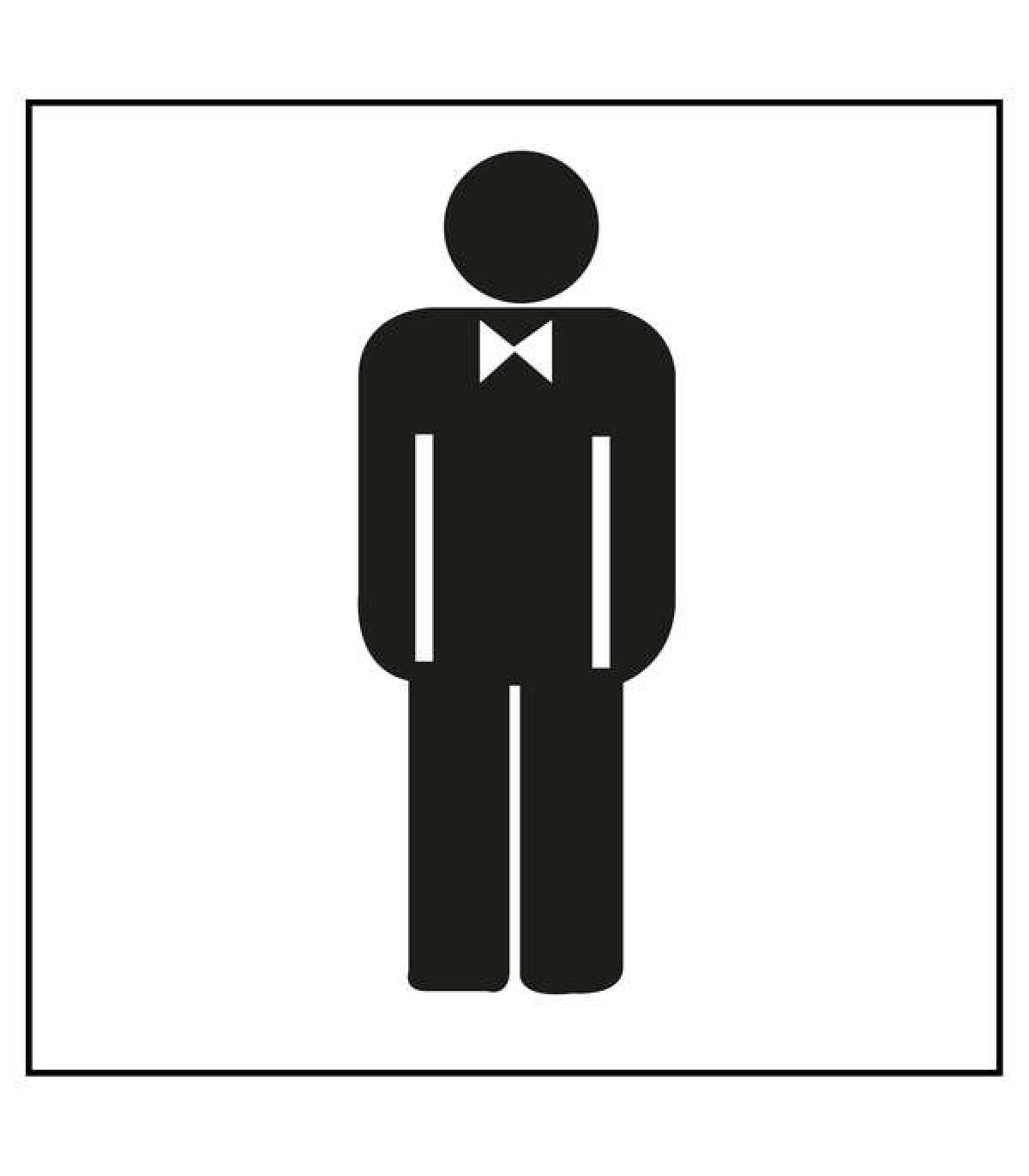 Apli Etiqueta Señalizacion Lavabo Caballeros 1 U