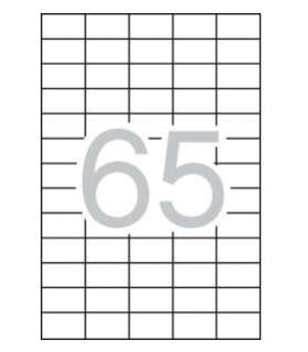 Apli Etiquetas Blancas Permanentes 38 x 21.2mm 25 Hojas