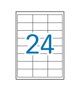 Apli Etiquetas Permanentes Blancas 64.6 x 33.8 mm - 100 Hojas