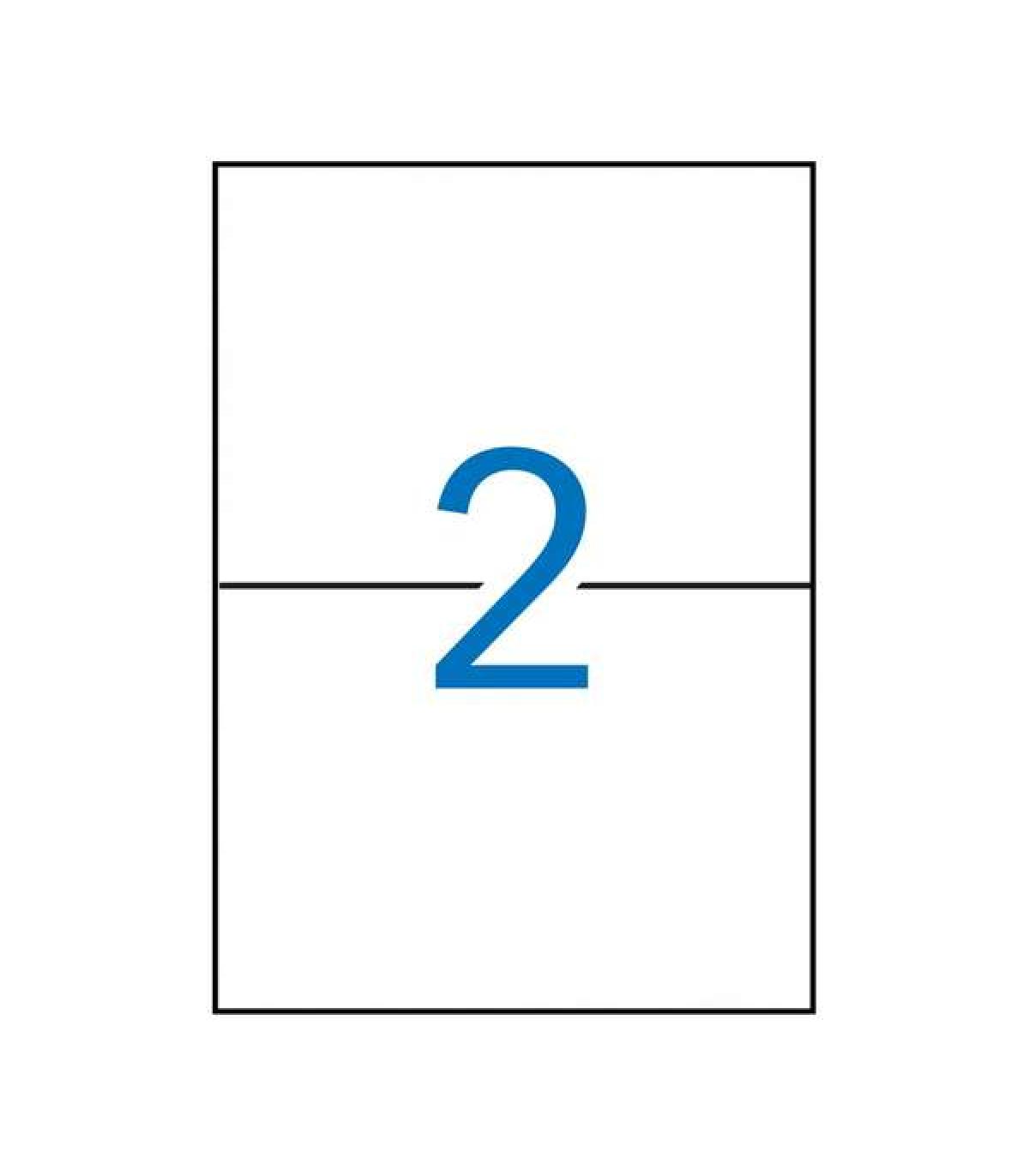 Apli Etiquetas Permanentes Blancas 210 x 148 mm - 100 Hojas