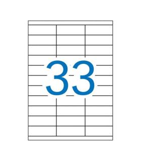 Apli Etiquetas Permanentes Blancas 70 x 25.4 mm - 100 Hojas