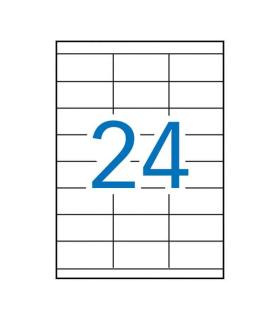 Apli Etiquetas Permanentes Blancas 70 x 35 mm - 100 Hojas