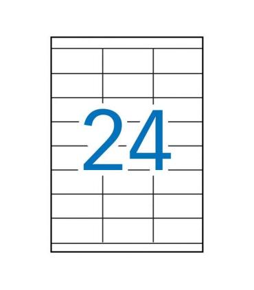 Apli Etiquetas Permanentes Blancas 70 x 35 mm - 100 Hojas