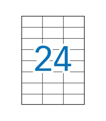 Apli Etiquetas Permanentes Blancas 70 x 37 mm - 100 Hojas