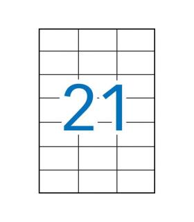 Apli Etiquetas Permanentes Blancas 70 x 42.4 mm - 100 Hojas