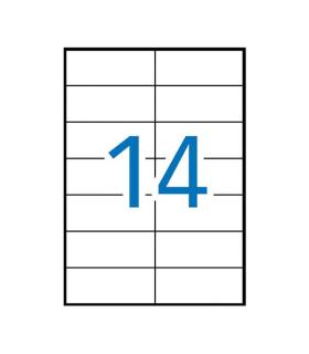 Apli Etiquetas Permanentes Blancas 105 x 42.4 mm - 100 Hojas