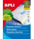 Apli Etiquetas Permanentes Blancas 210 x 297 mm - 100 Hojas