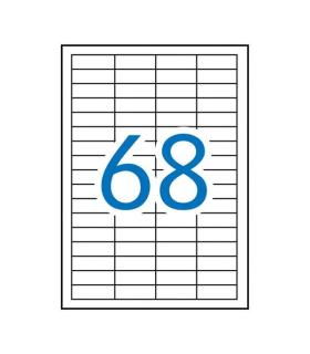 Apli Etiquetas Permanentes Blancas 48.5 x 16.9 mm - 100 Hojas