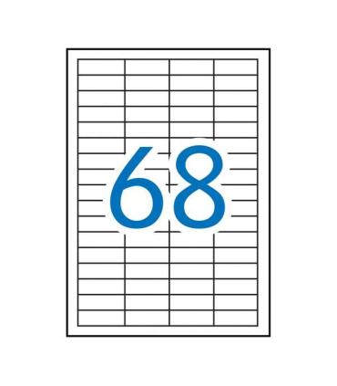 Apli Etiquetas Permanentes Blancas 48.5 x 16.9 mm - 100 Hojas