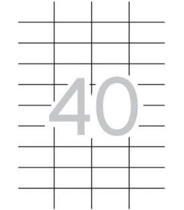 Apli Etiquetas Permanentes Blancas 52.5 x 29.7 mm - 100 Hojas