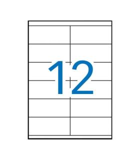 Apli Etiquetas Permanentes Blancas 105 x 48 mm - 100 Hojas