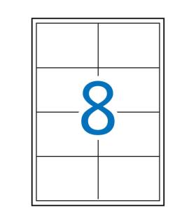 Apli Etiquetas Blancas Permanentes 97.0 x 67.7 mm 100 Hojas