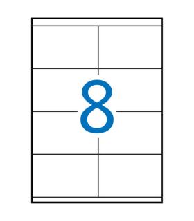 Apli Etiquetas Blancas Permanentes 105.0 x 70.0 mm 100 Hojas