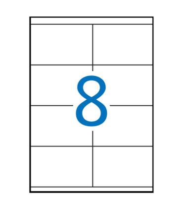 Apli Etiquetas Blancas Permanentes 105.0 x 70.0 mm 100 Hojas