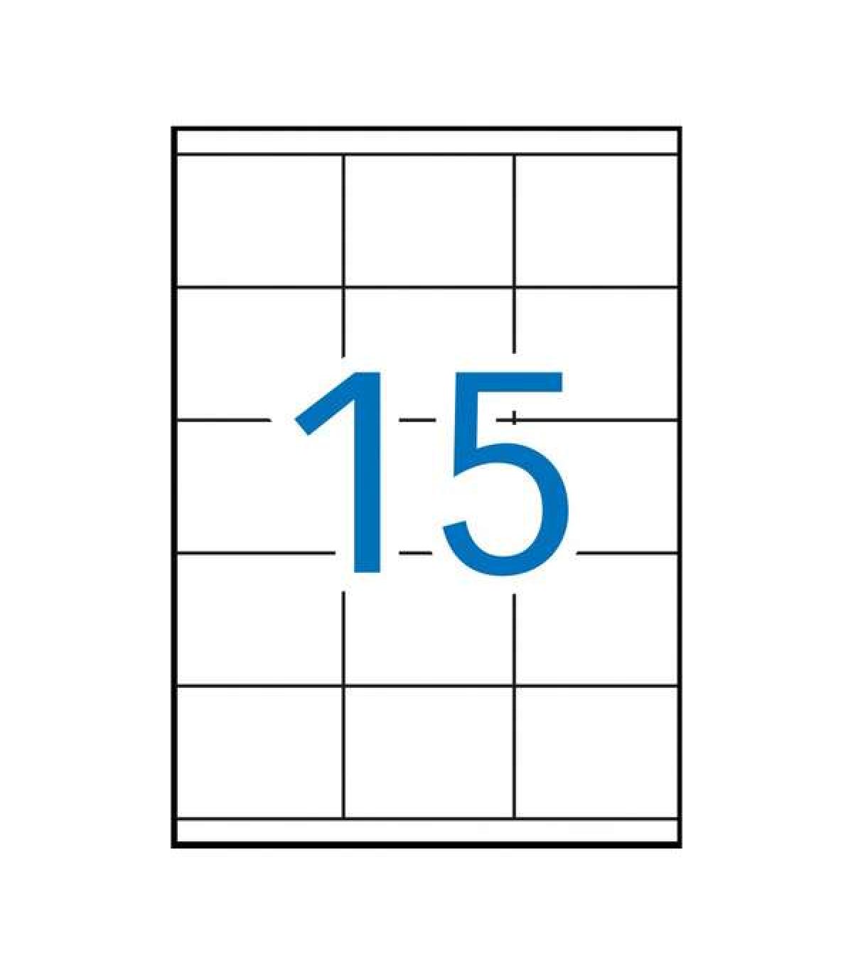 Apli Etiquetas Permanentes Blancas 70 x 50.8 mm - 100 Hojas