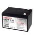 Salicru UBT 12/12 Bateria AGM Recargable de 12 Ah / 12 V - Color Negro