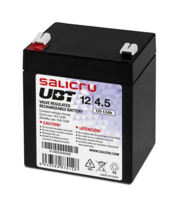 Salicru UBT 12/4,5 Bateria AGM Recargable de 4,5 Ah / 12 V - Color Negro