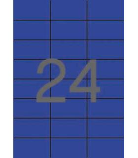 Apli Etiquetas Azules Permanentes 70.0 x 37.0mm 20 Hojas