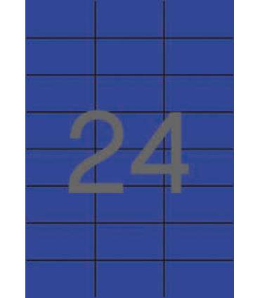 Apli Etiquetas Azules Permanentes 70.0 x 37.0mm 20 Hojas