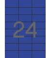 Apli Etiquetas Azules Permanentes 70.0 x 37.0mm 20 Hojas