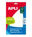 Apli Etiquetas 10 Blancas 16.0 x 22.0mm 10 Hojas