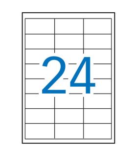 Apli Etiquetas Blancas Permanentes 64.6 x 33.8mm 500 Hojas