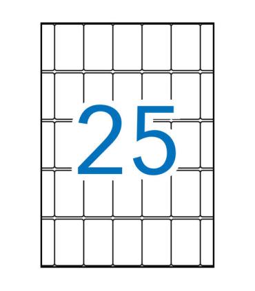 Apli Etiquetas A5 Blancas 25.0 x 40.0mm 15 Hojas