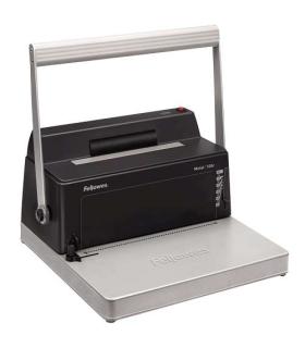Fellowes Metal 100R Encuadernadora Manual A4 de Espiral Metalico - Perfora hasta 20 Hojas - Encuaderna hasta 450 Hojas