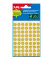Apli Etiquetas Minibolsa Amarillas Ø 8.0mm 3 Hojas
