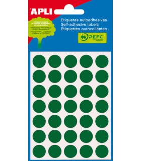 Apli Etiquetas Minibolsa Verdes Ø 13.0mm 5 Hojas