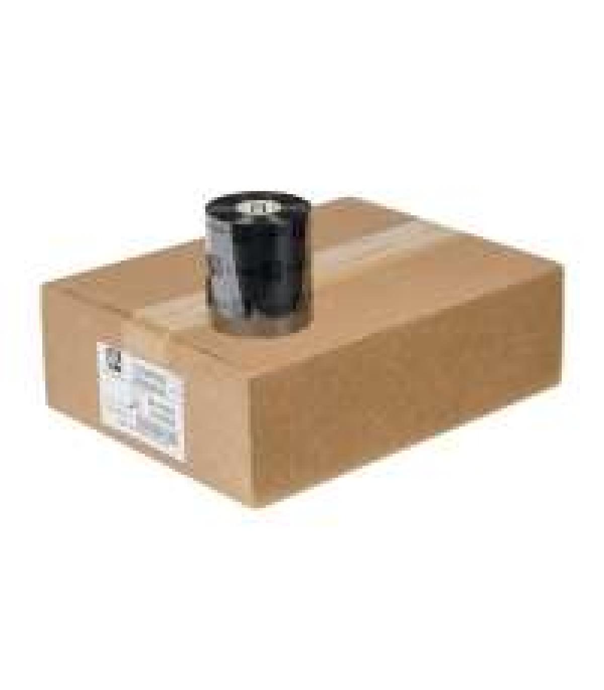 Zebra ZipShip 2300 Pack de 12 Cintas de Transferencia Termica Original - Cintas de Cera - Nucleo 25mm, Ancho 110mm, Longitud 450