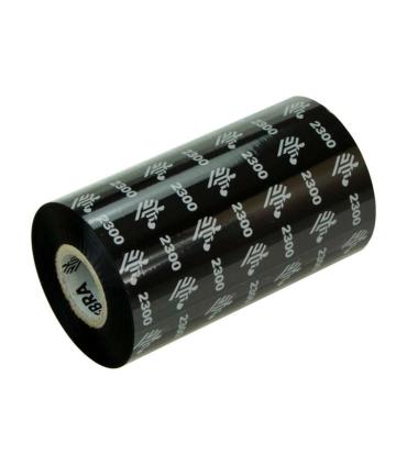 Zebra ZipShip 2300 Pack de 12 Cintas de Transferencia Termica Original - Cintas de Cera - Nucleo 12.7mm, Ancho 84mm, Longitud 74