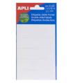 Apli Etiquetas Doble Frontal Blancas 20.0 x 75.0mm