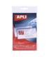 Apli Bolsillos Adhesivos Porta Tarjetas con Solapa de Cierre - Pack de 10 - 100 x 60mm - Ideal para Presentaciones Impresas, Dos