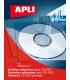 Apli Bolsillos Adhesivos para Cd/Dvd con Solapa de Cierre - Tamaño 126 x 126mm - Ideal para Presentaciones Impresas y Archivador