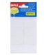 Apli Pack de 48 Etiquetas Blancas 25x40mm - Adhesivo Permanente - 8 Etiquetas por Hoja
