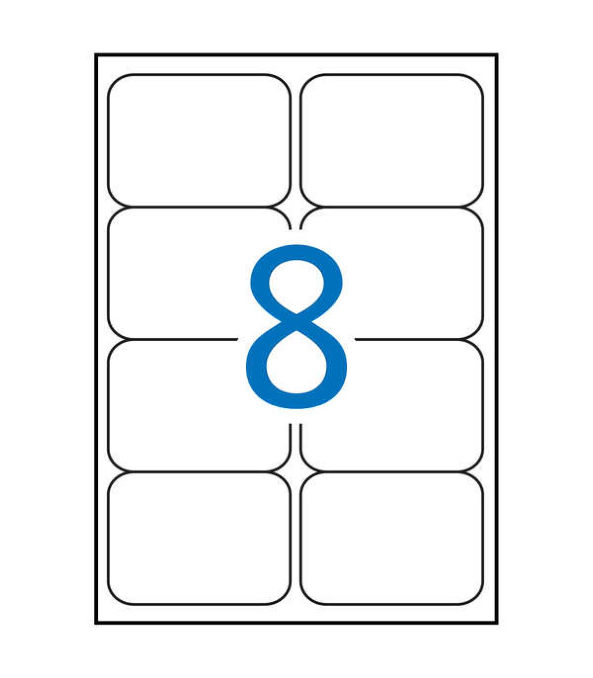 Apli Etiquetas Verde Fluorescente Permanentes 99.1 x 67.7mm 20 Hojas