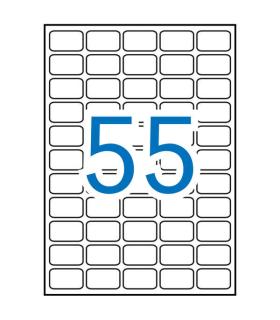 Apli Etiquetas Blancas Removibles 36.8 x 23.8mm 100 Hojas