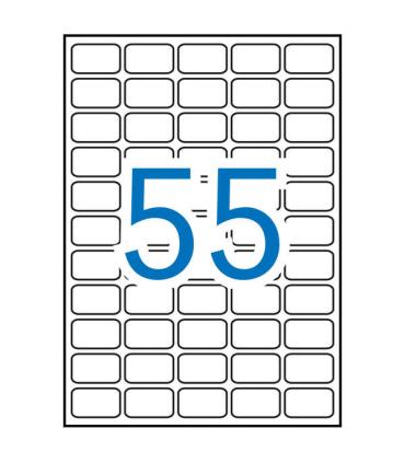 Apli Etiquetas Blancas Removibles 36.8 x 23.8mm 100 Hojas