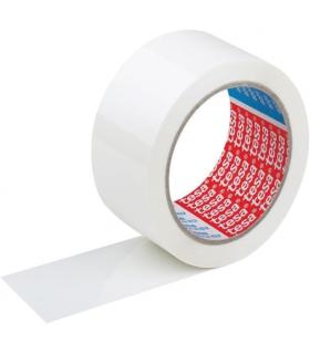 Tesa 4089 Precinto de Embalar 50mm x 66 Metros - Fabricado en Polipropileno - Adhesivo de Caucho Natural - Color Blanco Pack..